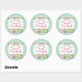 Doodles koekjes cupcakes uit de keuken van ronde sticker (Vel)