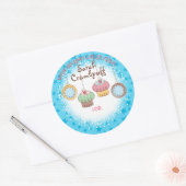Doodles koekjes cupcakes uit de keuken van ronde sticker (Envelop)