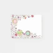 Doodles koekjes cupkoekjes bloemen bakkerijsnoep post-it® notes (Voorkant)