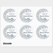 Doodles koekjes cupkoekjes bloemen bakkerijsnoep ronde sticker (Vel)