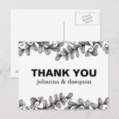 Doodles Leaves Briefkaart (Voorkant / Achterkant)