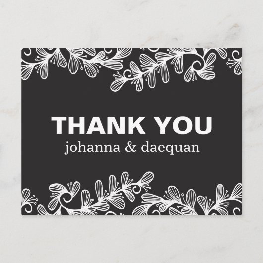 Doodles Leaves Briefkaart (Voorkant)