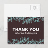 Doodles Leaves Briefkaart (Voorkant / Achterkant)