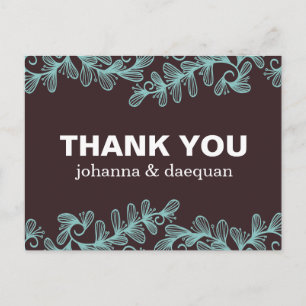 Doodles Leaves Briefkaart