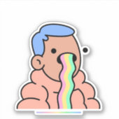 Doodles nft, Doodles nft opensea, Regenboogpuke Sticker (Voorkant)