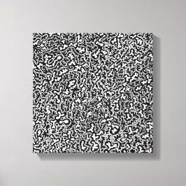 Doodles op Canvas Afdruk