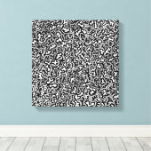 Doodles op Canvas Afdruk (Insitu (Houten vloer))