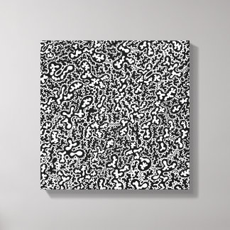 Doodles op Canvas Afdruk