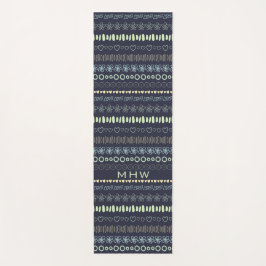 Doodles Patroon op maat monogram yogamat