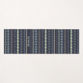 Doodles Patroon op maat monogram yogamat (Voorkant (horizontaal))