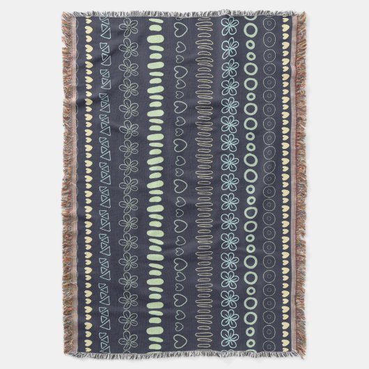 Doodles Pattern deken (Voorkant Verticaal)
