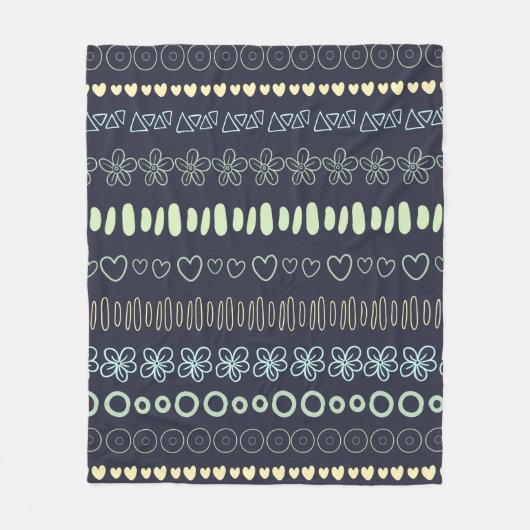 Doodles Pattern dekens (Voorkant)