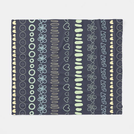 Doodles Pattern dekens (Voorkant (Horizontaal))