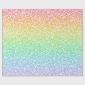 Doodles! Regenboogverlooppapier Cadeaupapier (Vlak)