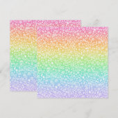 Doodles! Regenboogvlakke Kaart (Voorkant / Achterkant)