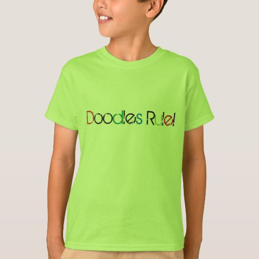 Doodles Rule Kinder aan shirt (Voorkant)