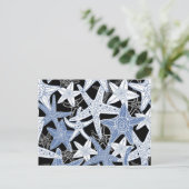 Doodles Starfish Patroon nautisch leuk briefkaart (Staand voorkant)