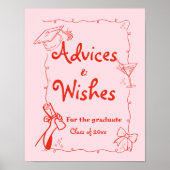 Doodles stijl Hand getrokken Afstuderen Adviezen & Poster (Voorkant)
