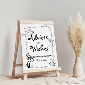 Doodles stijl Hand getrokken Afstuderen Adviezen & Poster