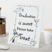 Doodles stijl Hand getrokken Afstuderen geschenken Reclamebord Met Voetstuk (Insitu)