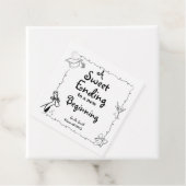 Doodles stijl Hand getrokken Afstuderen gunsten te Bedankjes Labels (In situ)