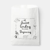 Doodles stijl Hand getrokken Afstuderen gunsten te Bedankzakje (Voorkant)