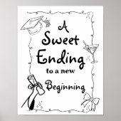 Doodles stijl Hand getrokken Afstuderen gunsten te Poster (Voorkant)