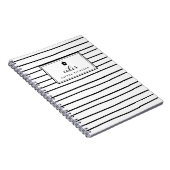 Doodles Stripes Custom Baking Recept Notitieboek (Rechterzijde)