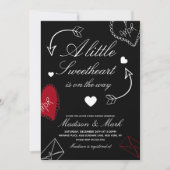 Doodles Sweetheart On the way  Baby Shower  Kaart (Voorkant)