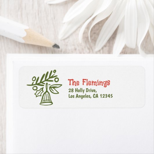 Doodles van vreugde grillige vakantie etiket (Insitu)