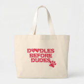 Doodles voor Dudes Grote Tote Bag (Voorkant)