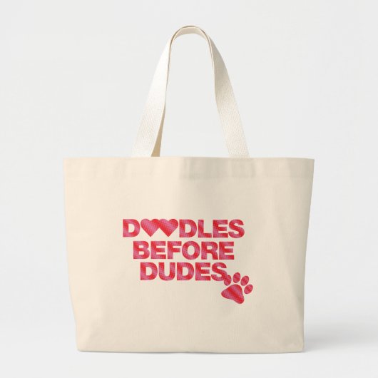Doodles voor Dudes Grote Tote Bag (Voorkant)