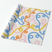 Doodling Cadeaupapier (Uitgerold)