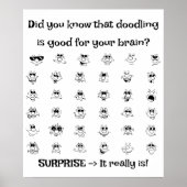 Doodling is goed voor je brein poster (Voorkant)