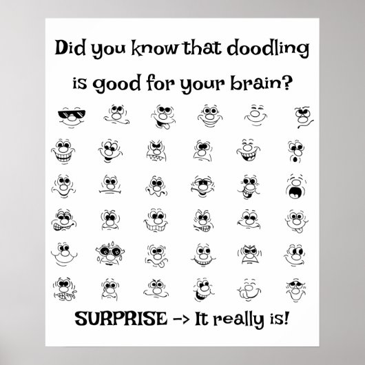Doodling is goed voor je brein poster (Voorkant)