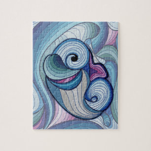 Doodlingdolfijnentekening Legpuzzel