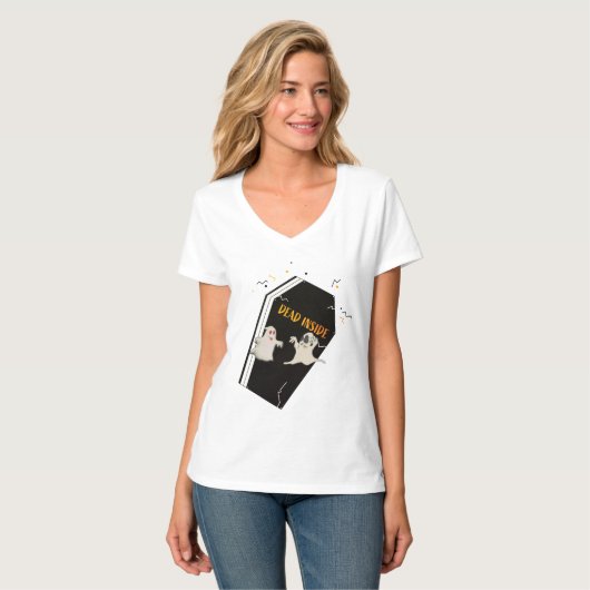 doodlopende doodskist in halloween shirt (Voorkant volledig)