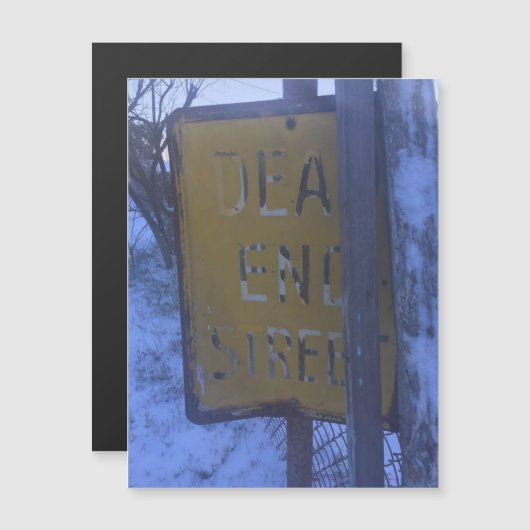 doodlopende sneeuwmagneet (Voorkant / Achterkant)