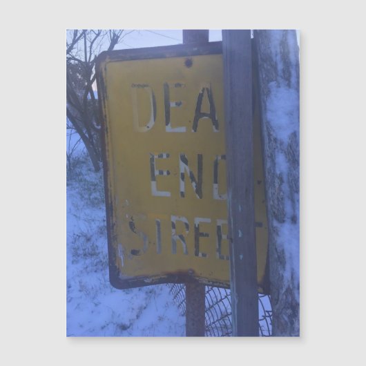 doodlopende sneeuwmagneet (Voorkant)