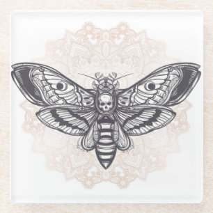 Doodmaand Glazen Onderzetter