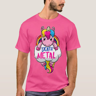 Doodmetaalorn Unicorn voor de grote metalen Unicor T-shirt