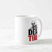 Doodmoe Fun Skelet Koffie Koffiemok (Voorkant rechts)