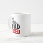 Doodmoe Fun Skelet Koffie Koffiemok (Voorkant links)