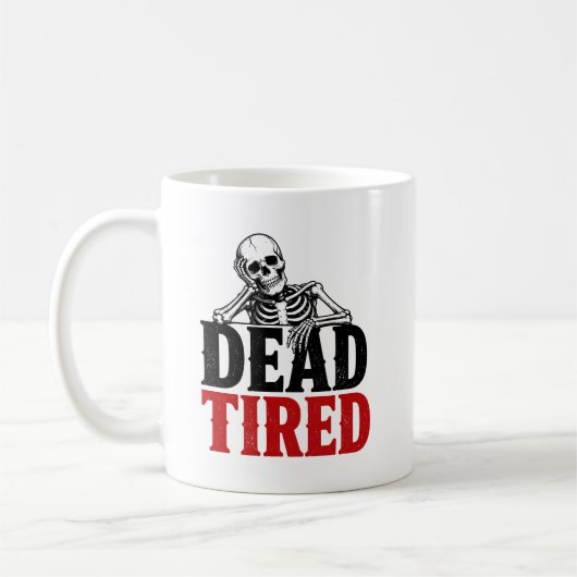Doodmoe Fun Skelet Koffie Koffiemok (Links)
