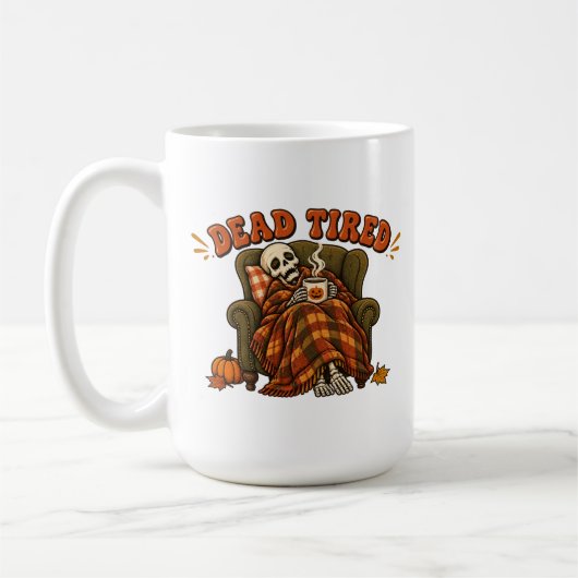 Doodmoe Mug – Grappige Skelet Koffiemok (Links)