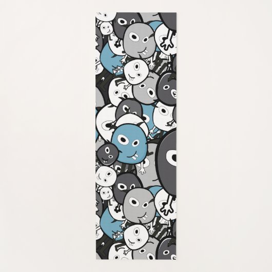 doodmonsters yogamat (Voorkant)