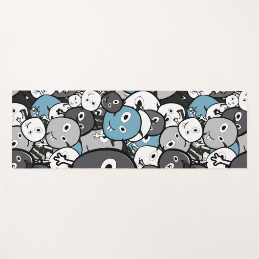 doodmonsters yogamat (Voorkant (horizontaal))