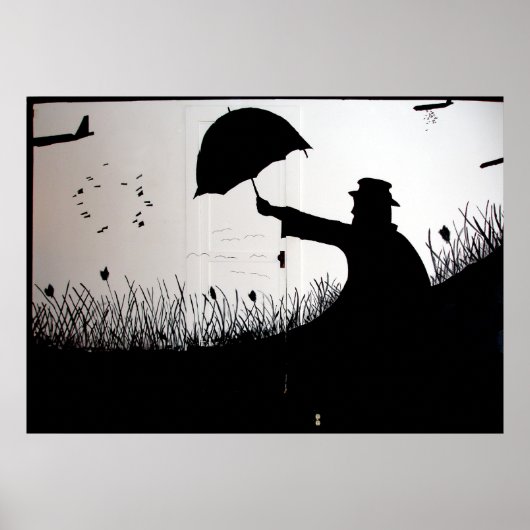 doodmuurschildering poster (Voorkant)