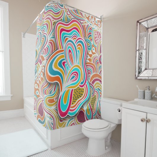 Doodpatroon Douchegordijn (In situ)