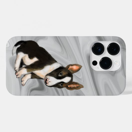 doodsbange puppy Case-Mate iPhone case (Achterkant (horizontaal))